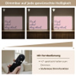 Fuck what they think - Roze - Minimalistisch Light Box met batterij (Wandlamp) middel -USP_dimbaarDE