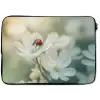 Lieveheersbeestje - Bloemen - Wit laptophoes neopreen klein -zkaufland3dotto