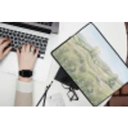 Bloemen veld - Bloemen - Groen laptophoes neopreen klein -bureau