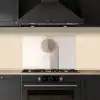 Minimalistisch - Cirkel - Lichtgrijs keuken achterwand spatscherm klein -sfeer1
