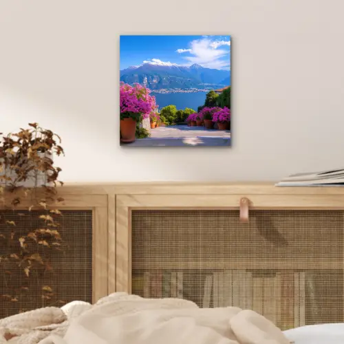 Lake Como - Italië - Landschap aluminium wit klein -sfeer3
