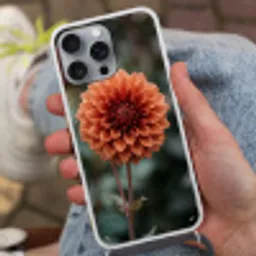Dahlia - Bloem - Natuur - Sfeervol Hoesje iPhone 16 Pro Max met koord klein -sfeer3