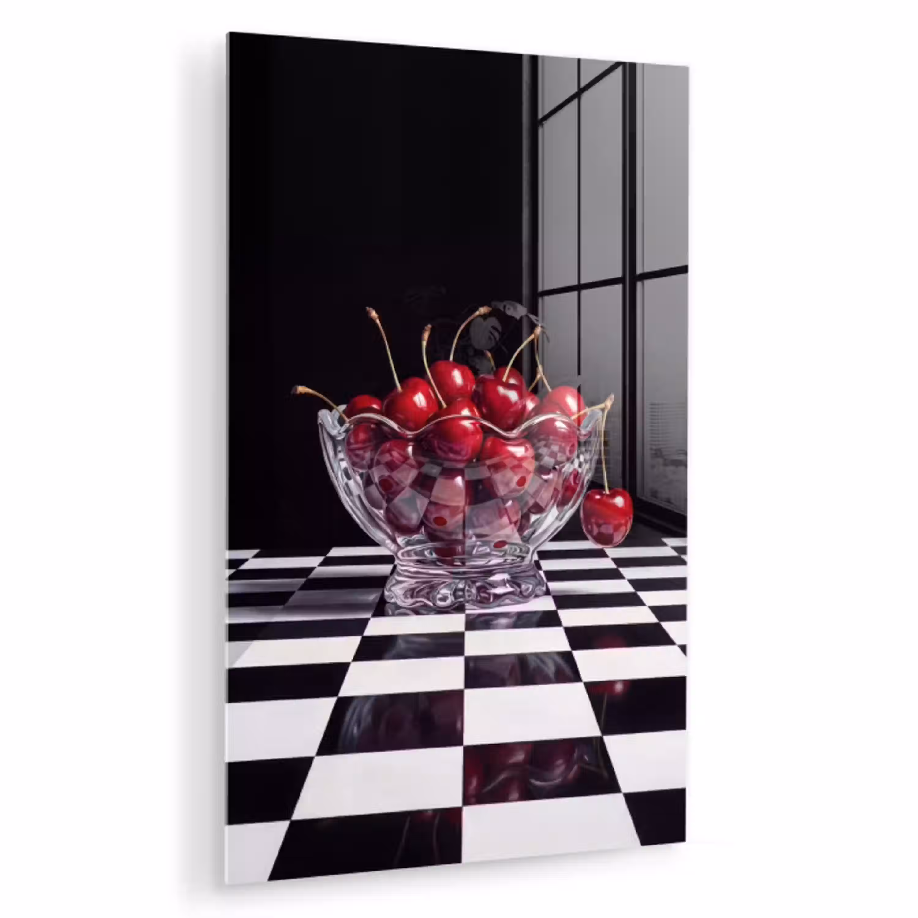 Eten - Kersen - Rood plexiglas 5mm klein -zzzproduct_nieuw