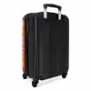 Abstract - Organisch Roze/Oranje NBS - Handbagage koffer - Kinderen Unisex middel -achterkant
