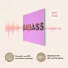 Felroze - Badass - Panterprint - Schaduw PET vilt klein -USP_NL
