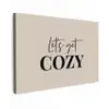 Beige - Winter - Quote - Cozy canvas 2cm klein -z3d