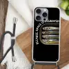 Sardines - Tekst - Vis - Blik Hoesje iPhone 16 Pro Max met koord klein -sfeer4