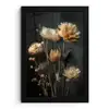 Boeket - Bloemen - Licht - Zwart fotolijst zwart zonder passe partout klein -3d
