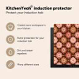 Geometrisch - Bloemen - Kleurrijk Inductie beschermer vinyl 3mm middel 274 -vsfeer2_ENG