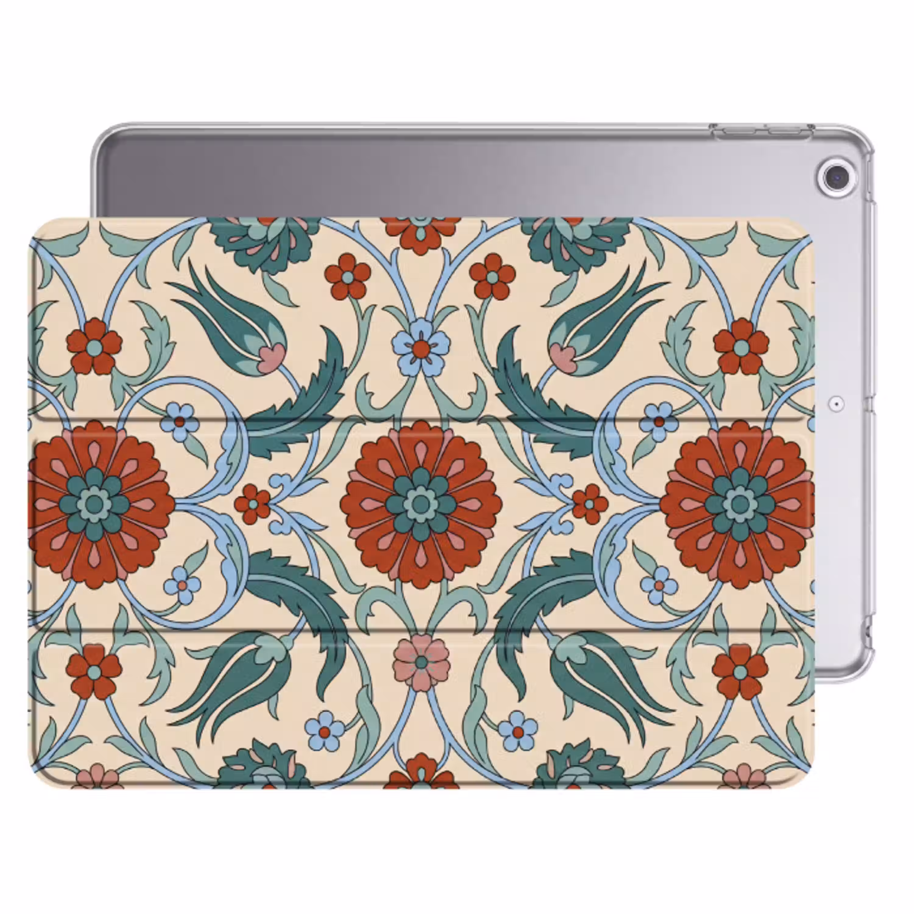 Bloemen - Patroon - Klassiek - Decoratie - Kleurrijk Apple iPad 2017 middel -threedimensional_3d_global