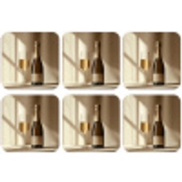 Champagne - Beige - Schaduw - Bubbels onderzetter kurk middel -zkaufland3dotto