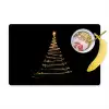 Magisch - Kerstboom - Lichtspiralen - Zwart Placemat vinyl groot -zzzproduct_Kitchenyeah-website