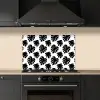 Bladeren - Modern - Symmetrie keuken achterwand spatscherm klein 900 -sfeer1