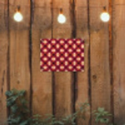 Retro - Patroon - Kleurrijk tuinposter los doek klein 239 -sfeer1