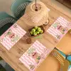 Matcha - Hond - Roze - Groen Placemat vinyl groot -zzsfeer5_Kitchenyeah-website
