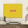 Smile - Roze - Geel PET vilt klein -sfeer1