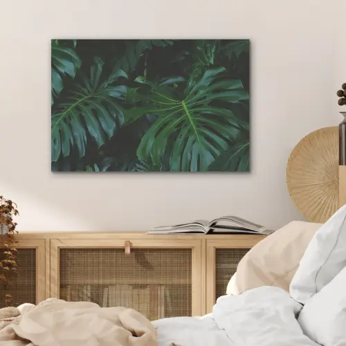Monstera - Bladeren - Tropisch - Jungle PET vilt middel -sfeer3
