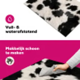Bont - Textuur - Zwart - Wit Inductie beschermer vinyl 3mm klein -wsfeer6_website