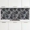 Donkergrijs - Bliksem - Marmer keuken achterwand 2 middel 871 -3d