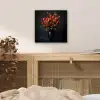 Boeket - Tulpen - Vaas - Rood aluminium wit klein -sfeer3