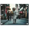 Boeket - Bloemen - Kleurrijk - Astronaut tuinposter los doek klein -3d