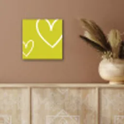 Groen - Hartjes - Wit aluminium wit klein -sfeer4
