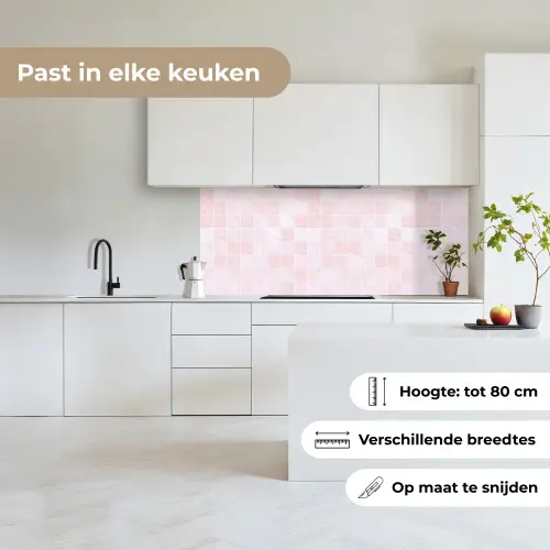 Marmer - Patroon - Mozaïek - Roze keuken achterwand 2 middel 871 -sfeer4_NL
