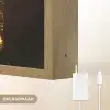 Gouden lippen - Gezicht - Vrouw - Modern Light Box met batterij (Wandlamp) middel -USP_websiteoplaadbaarNL