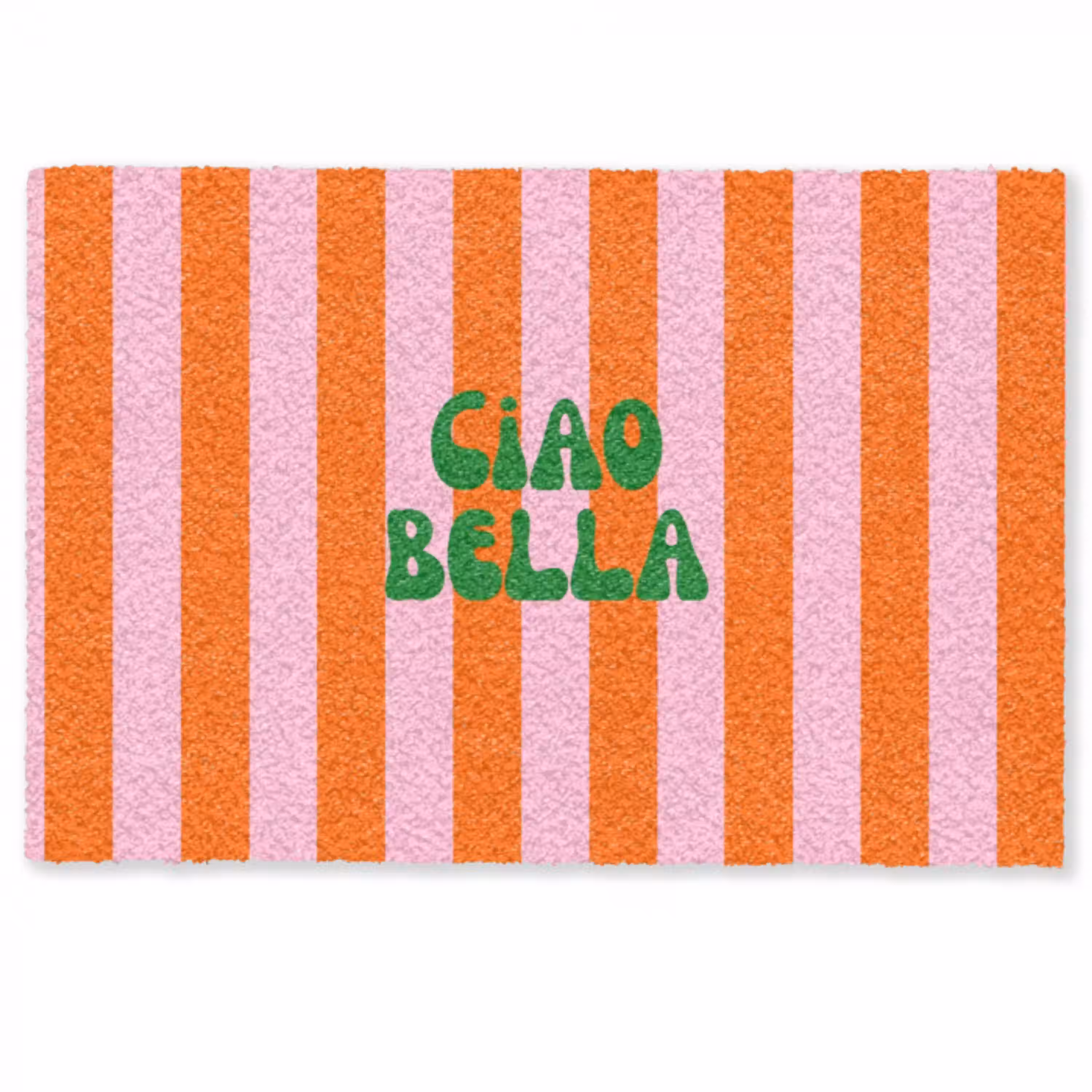 Strepen - Oranje - Verticaal - Ciao bella Deurmat klein -zkaufland3d