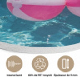 Strandballen - Roze - Water Akoestische PET Vilt - Rond klein -closeup_FR