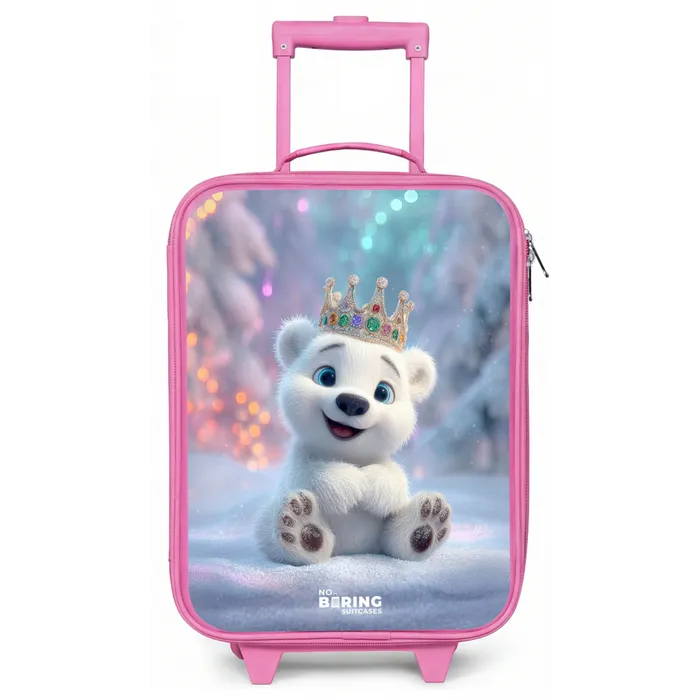 IJsbeer - Kroon - Winter Kinderkoffer - Roze klein -zz3dotto
