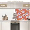 Bloemen - Grafisch - Oranje keuken achterwand 2 middel 871 -voor-na2_NL