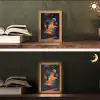 Abstract - Trappen - Mens - Planeten Light Box met kabel (Tafellamp) klein -sfeer3