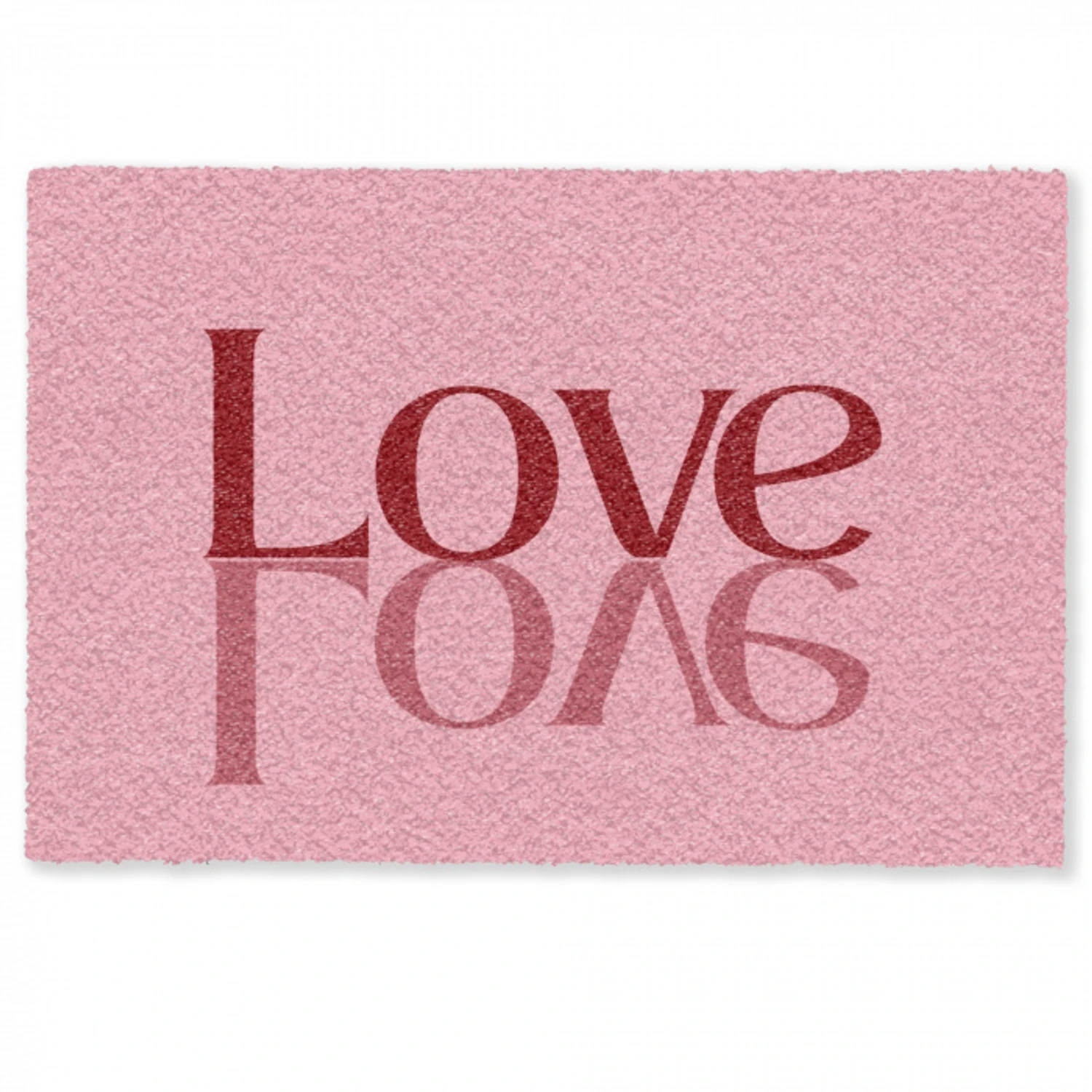 Love - Roze - Spiegeling Deurmat klein -zkaufland3d