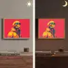 Zonnebril - Schedel - Jas - Rood Light Box met batterij (Wandlamp) middel -sfeer3
