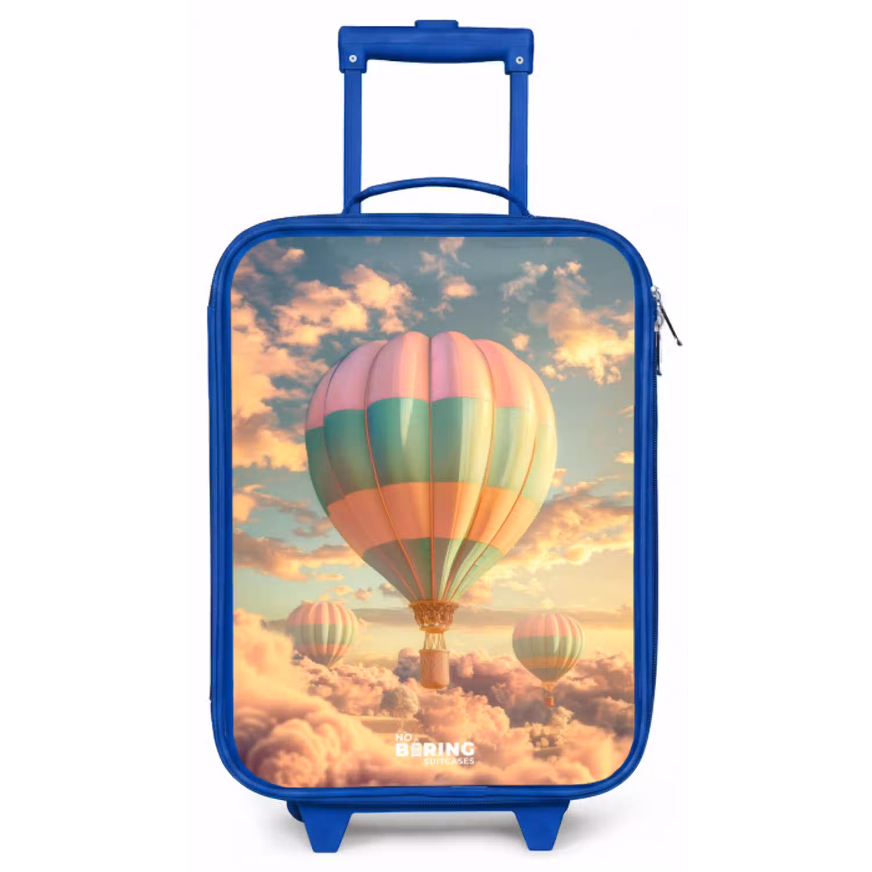 Pastel skyliner Kinderkoffer - Blauw klein -zz3dotto