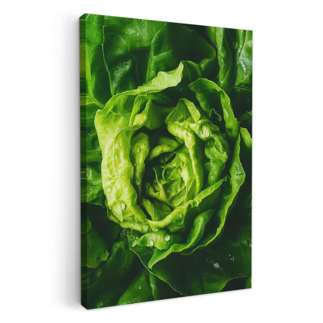 Groente - Sla - Groen KitchenYeah - Keuken - Canvas klein -3d