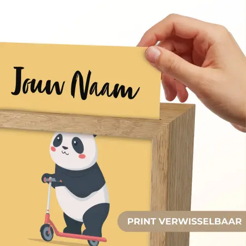 Panda - Step - Geel Light Box met kabel (Kinderlampje) klein -USP_websiteprintNL