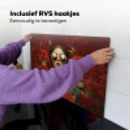 Bloemen - Dieprood - Zonnebril - Vrouw Inductie beschemer met haakjes klein -ky-ophangen-nl