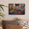 Trap - Graffiti - Kleuren - Kunst canvas 2cm klein -sfeer1