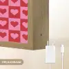 Rood - Roze - Schaakbord - Valentijn Light Box met batterij (Wandlamp) middel -USP_websiteoplaadbaarNL