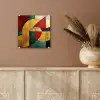 Abstract - Kerst - Goud - Rood - Groen plexiglas 5mm klein -sfeer5