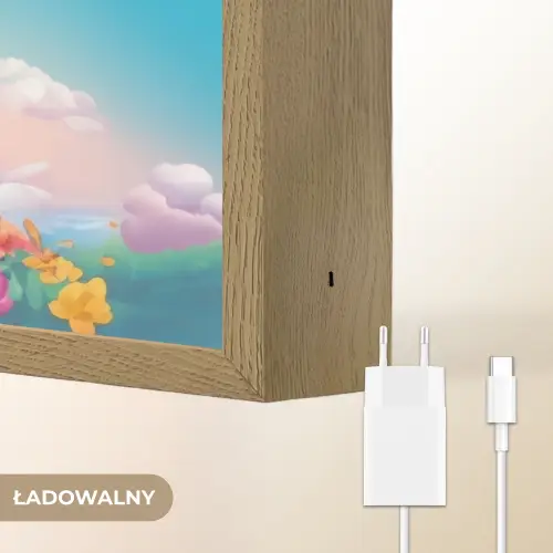 Unicorn - Meisjes - Bloemen - Regenboog - Eenhoorn Light Box met batterij (Wandlamp kind) middel -USP_websiteoplaadbaarNL
