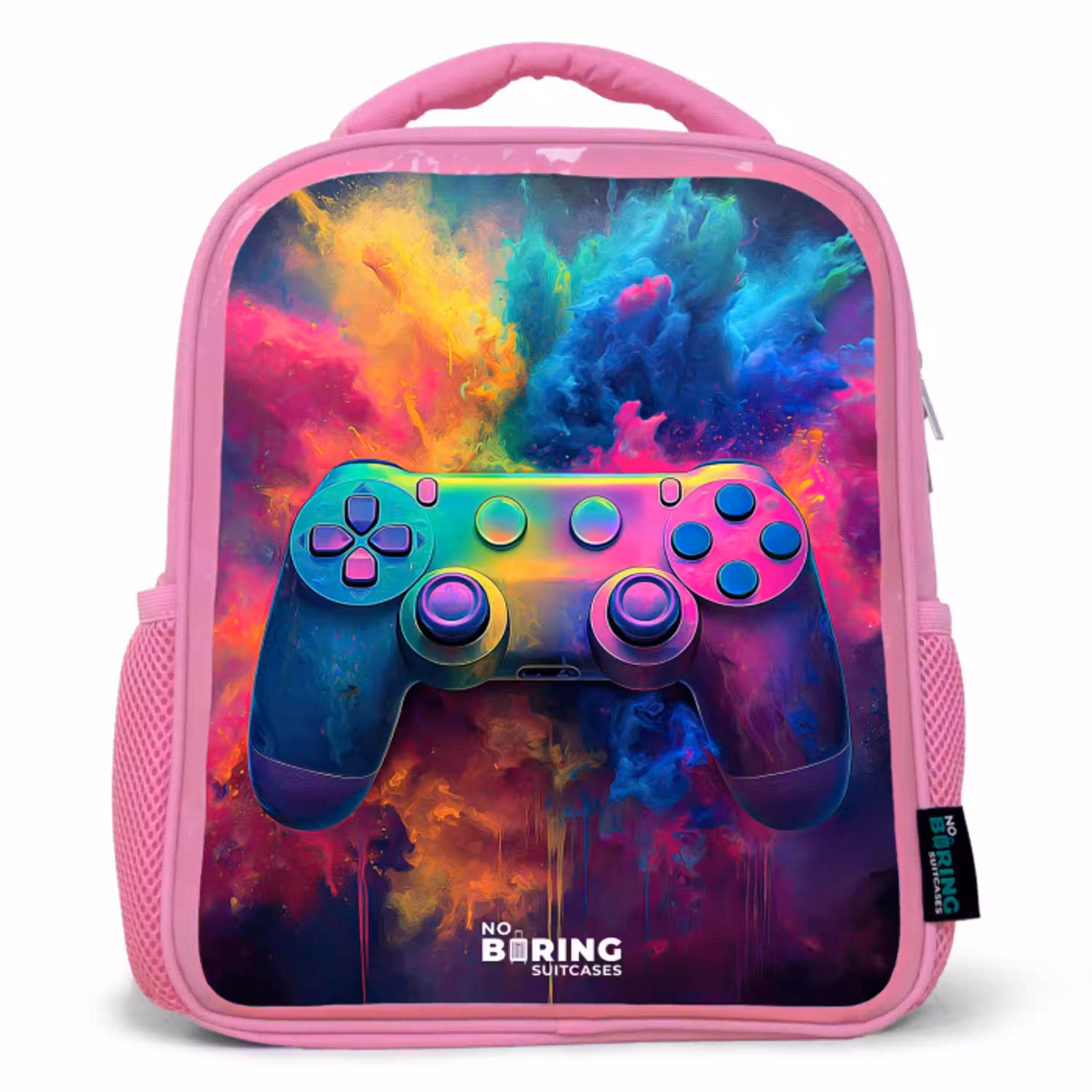 Game - Controller - Kleurrijk - Explosie Kinderrugzak - Roze middel -3d