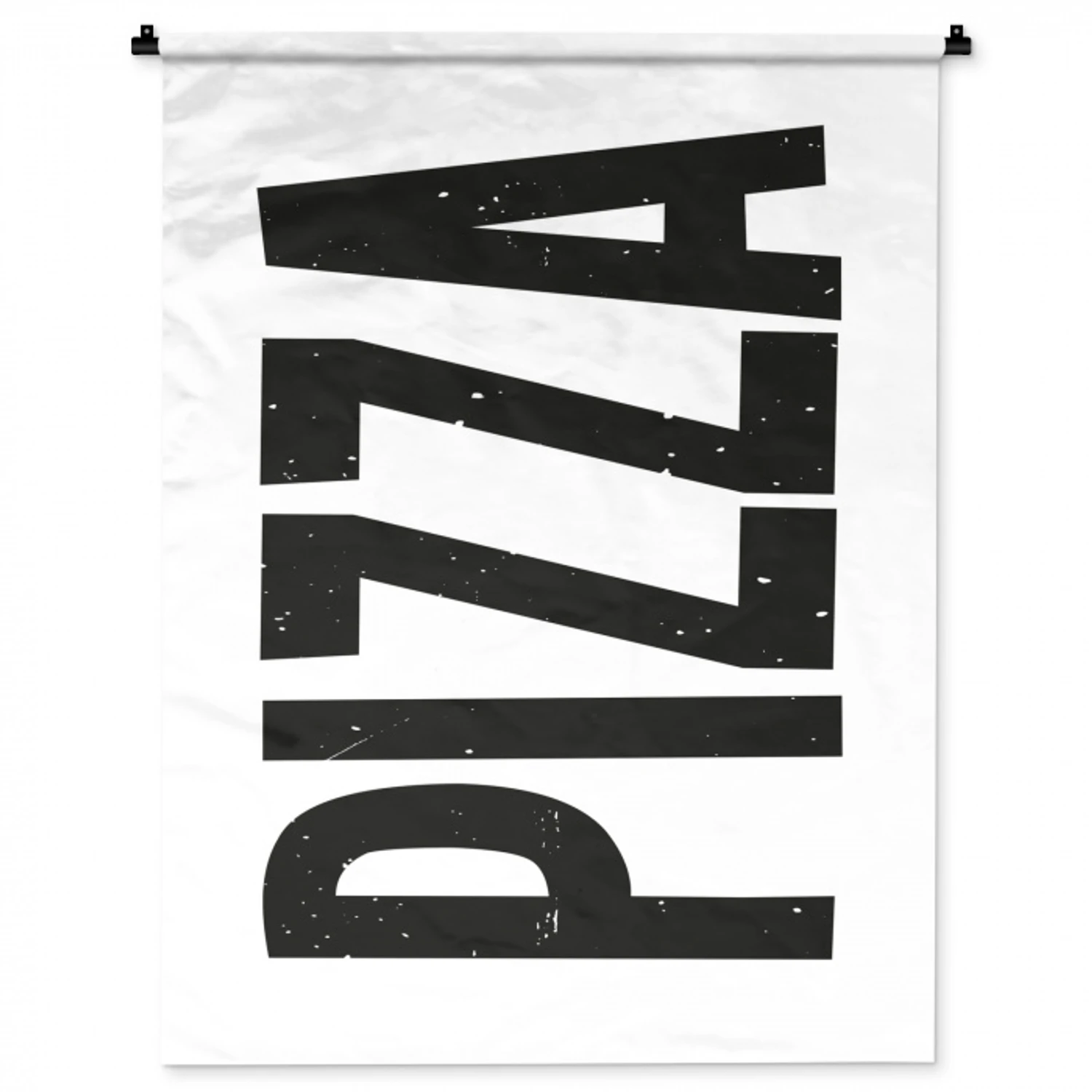 Pizza - Japandi - Decoratie - Vintage Wandkleed katoen middel -zz3d