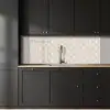Vintage - Waaier -Crème keuken achterwand 2 middel 871 -sfeer1