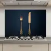 Bestek - Donkerblauw - Goud keuken achterwand spatscherm klein -3d_website