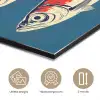 Vissen - Rood - Blauw aluminium wit klein -closeup_NL
