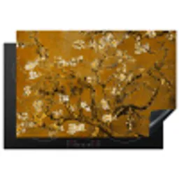 Amandelbloesem - Kunst - Van Gogh - Goud Inductie beschermer vinyl 3mm klein -3d