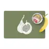 Vijgen - Minimalistisch - Getekend - Mosgroen Placemat vinyl groot -zzzproduct_Kitchenyeah-website